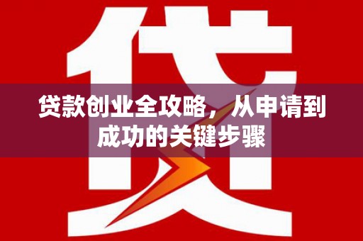 自流井贷款创业全攻略，从申请到成功的关键步骤