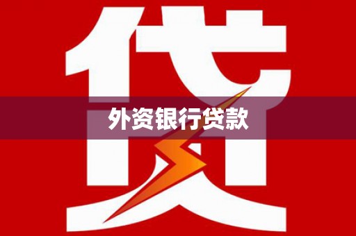 自流井外资银行贷款