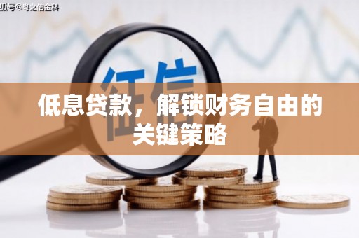 自流井低息贷款，解锁财务自由的关键策略