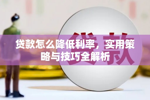自流井贷款怎么降低利率，实用策略与技巧全解析