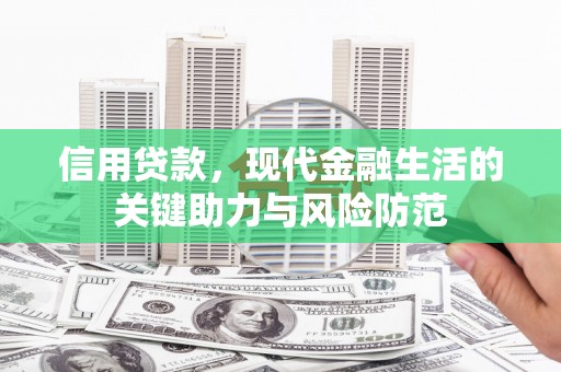 自流井信用贷款，现代金融生活的关键助力与风险防范