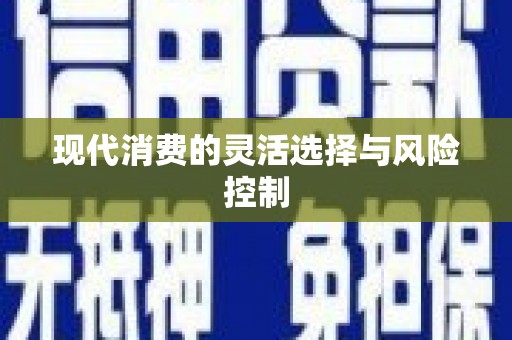 自流井现代消费的灵活选择与风险控制